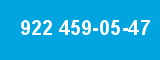 922 459-05-47 922 459-05-47